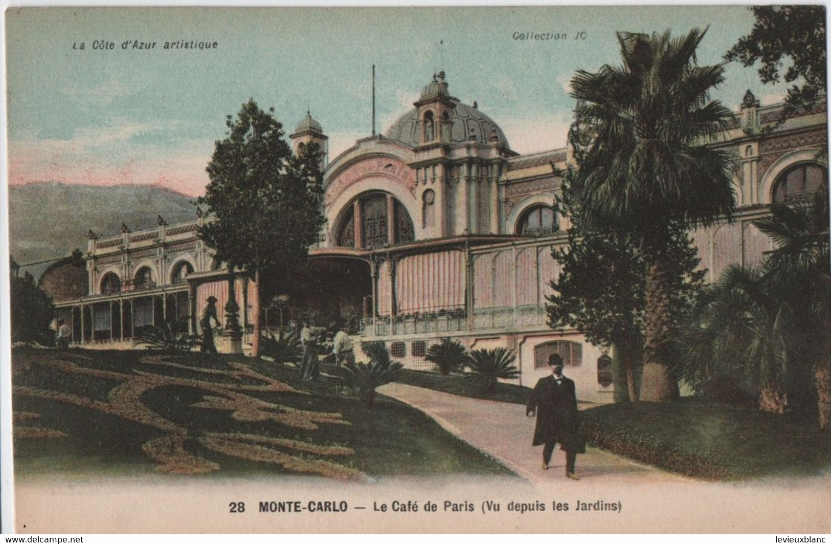 Carte Postale Ancienne /Le Café De Paris ( Vu Depuis Les Jardins) / MONTE-CARLO/ Monaco/ Vers1900-1930  CPDIV279 - Monte-Carlo