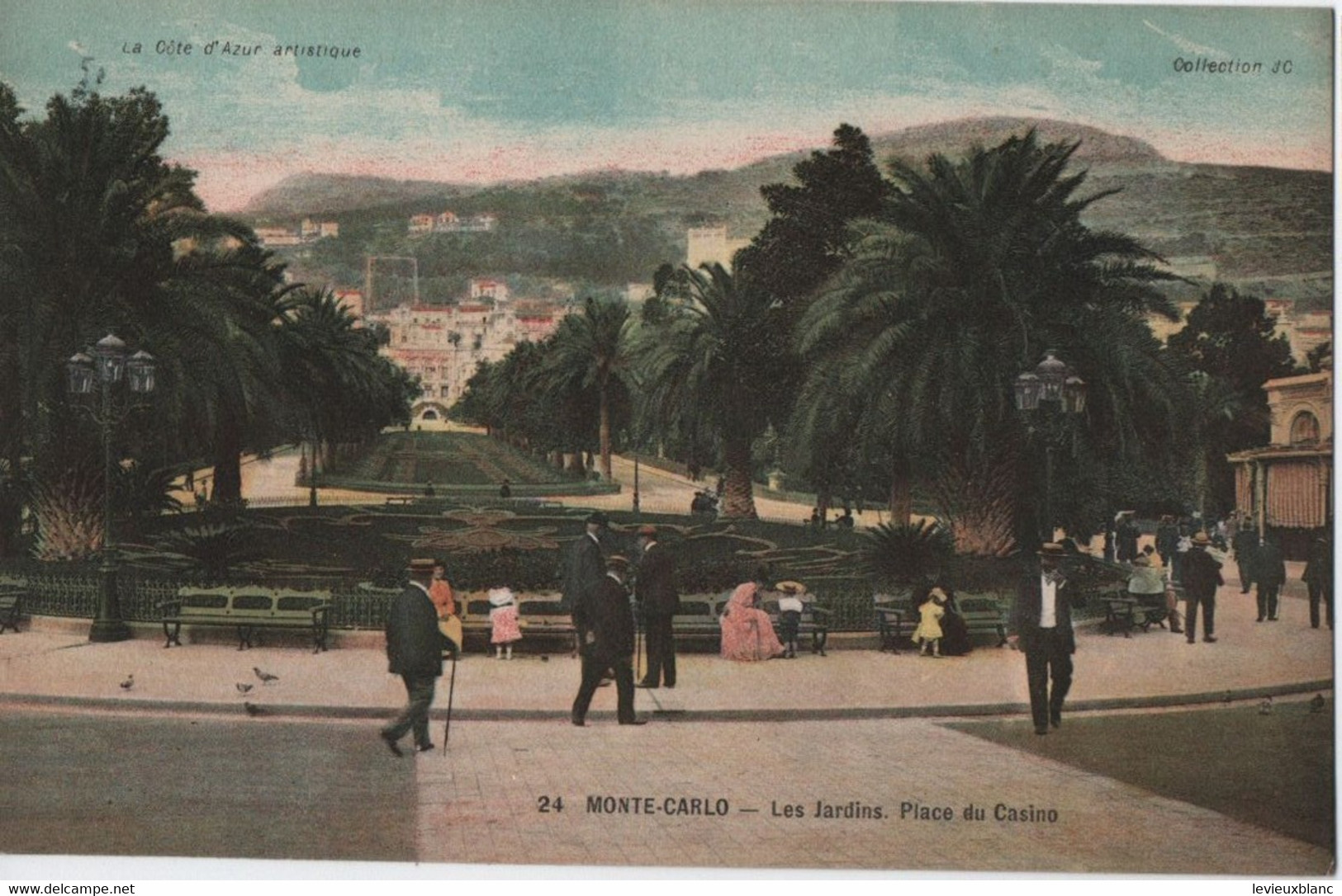 Carte Postale Ancienne /Les Jardins , Place Du Casino / MONTE-CARLO/ Monaco/ Vers1900-1930  CPDIV281 - Monte-Carlo