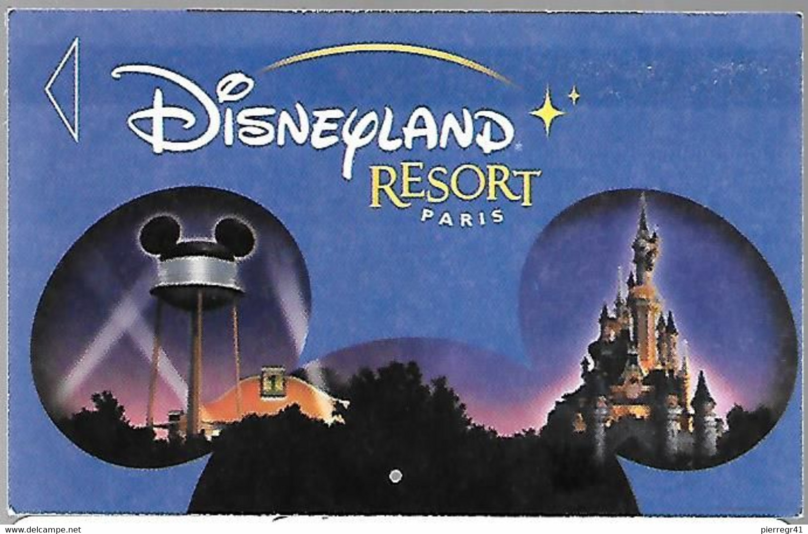 PASS--DISNEYLAND-PAPIER-MICKEY-Bleu-Avec Fleche Blanche-Adulte 0.00 € Valable 1jour Parc-TBE - Disney-Pässe