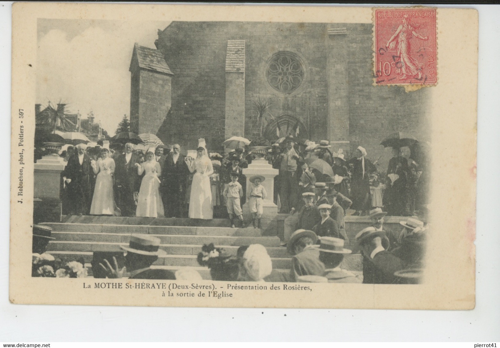 LA MOTHE SAINT HERAYE - Présentation Des Rosières, à La Sortie De L'Eglise - La Mothe Saint Heray