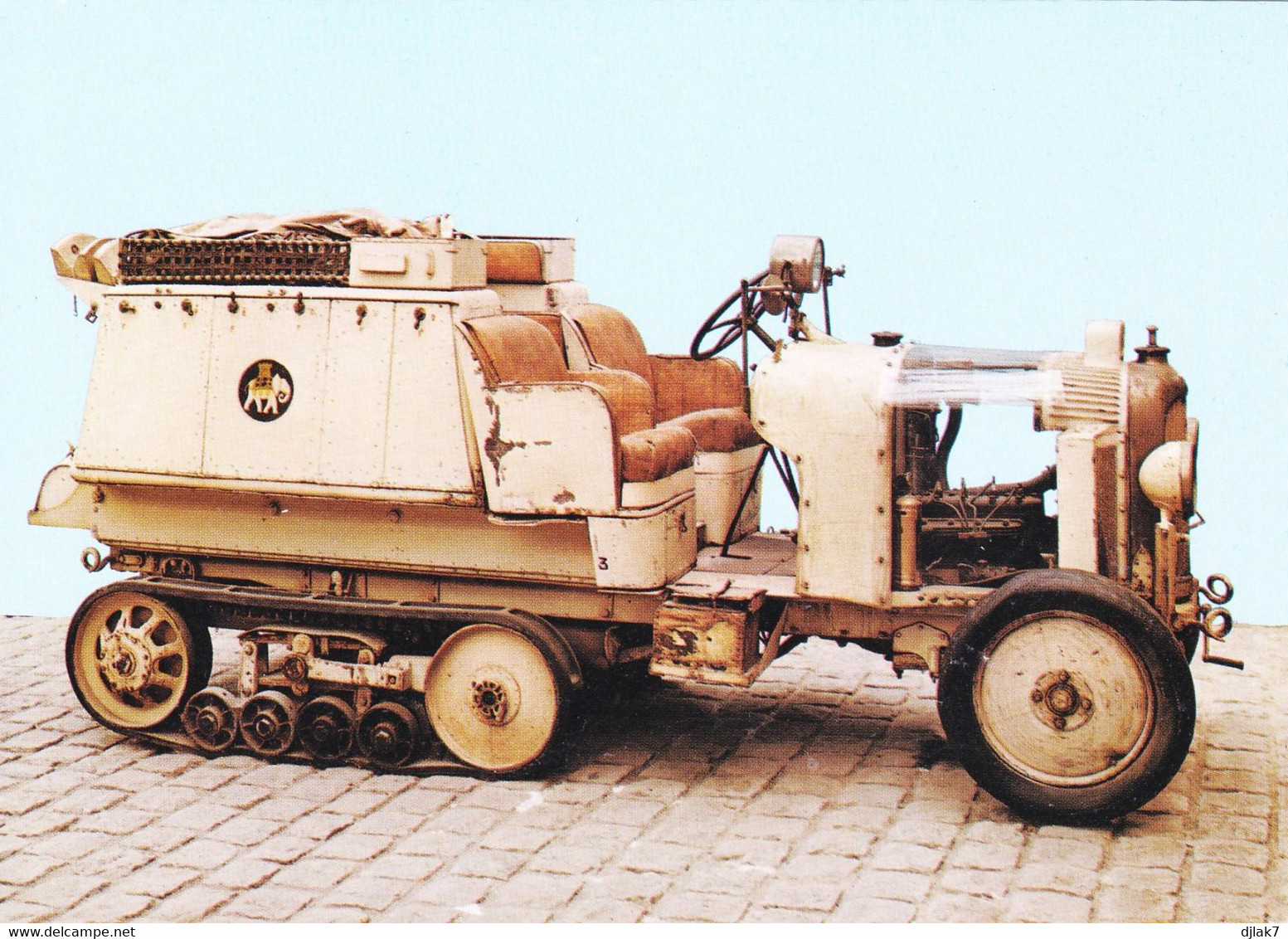 Compiègne Musée National De La Voiture L'Eléphant Auto Chenille Citroën 1924 (carte Vierge) - Andere & Zonder Classificatie