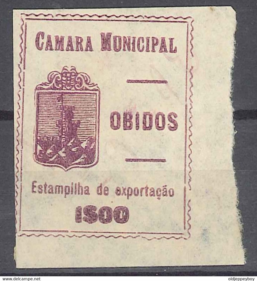 PORTUGAL  Camara Municipal Municipal De óbitos Estampinha De Exportação Muito Raro Vinheta Tax Cinderella - Used Stamps