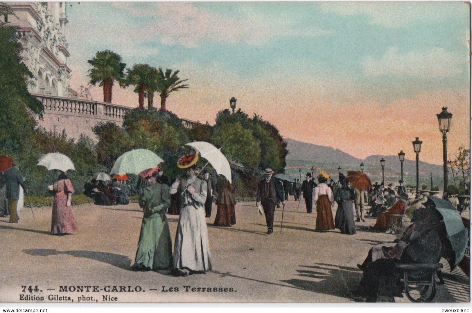 Carte Postale Ancienne /Les Terrasses / MONTE-CARLO/ Monaco/ Vers1900-1930  CPDIV283 - Monte-Carlo