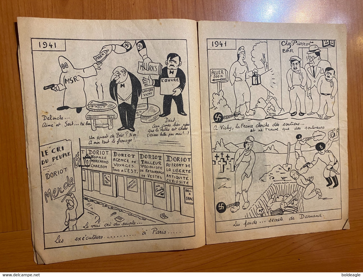 Journal De Propagande 1939/1944-Dans La Poubelle Conçu Et Dessiné Par ALRY ( Voire Scan) - Altri & Non Classificati