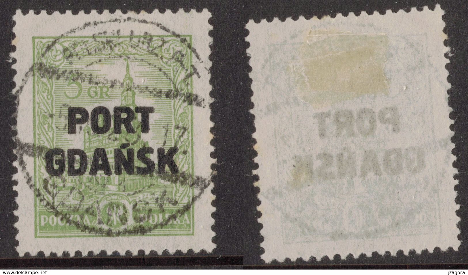 POLAND POLEN POLOGNE 1926 PORT GDANSK Mi 15  DANZIG USED - Gebraucht