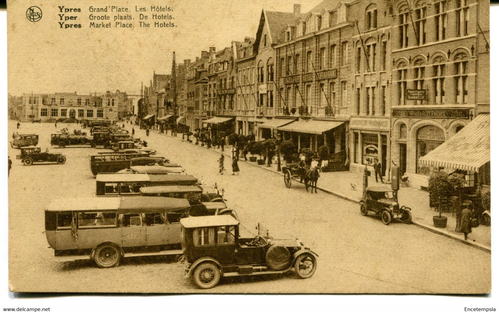 CPA - Carte Postale - Belgique - Ypres - Grand Place - Les Hôtels ( CP18434) - Ieper