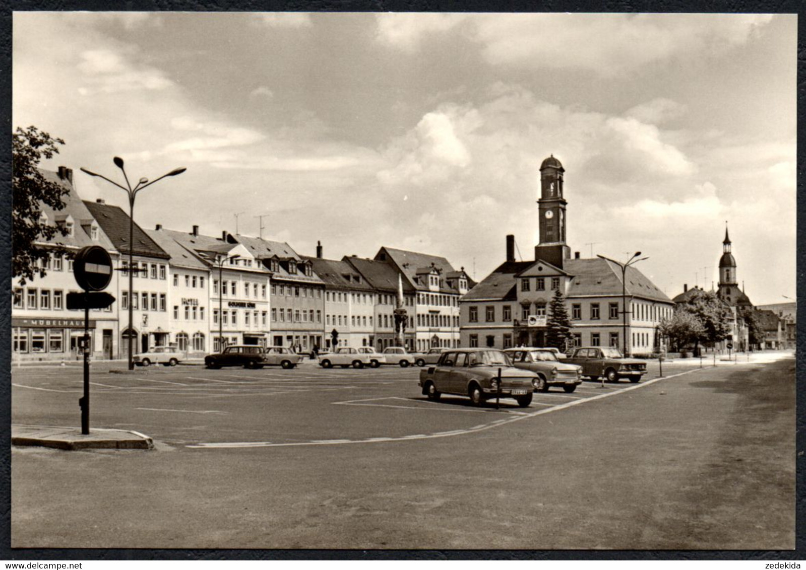 F0905 - TOP Rochlitz Markt Rathaus Parkplatz - Verlag Karl Marx Stadt - Rochlitz