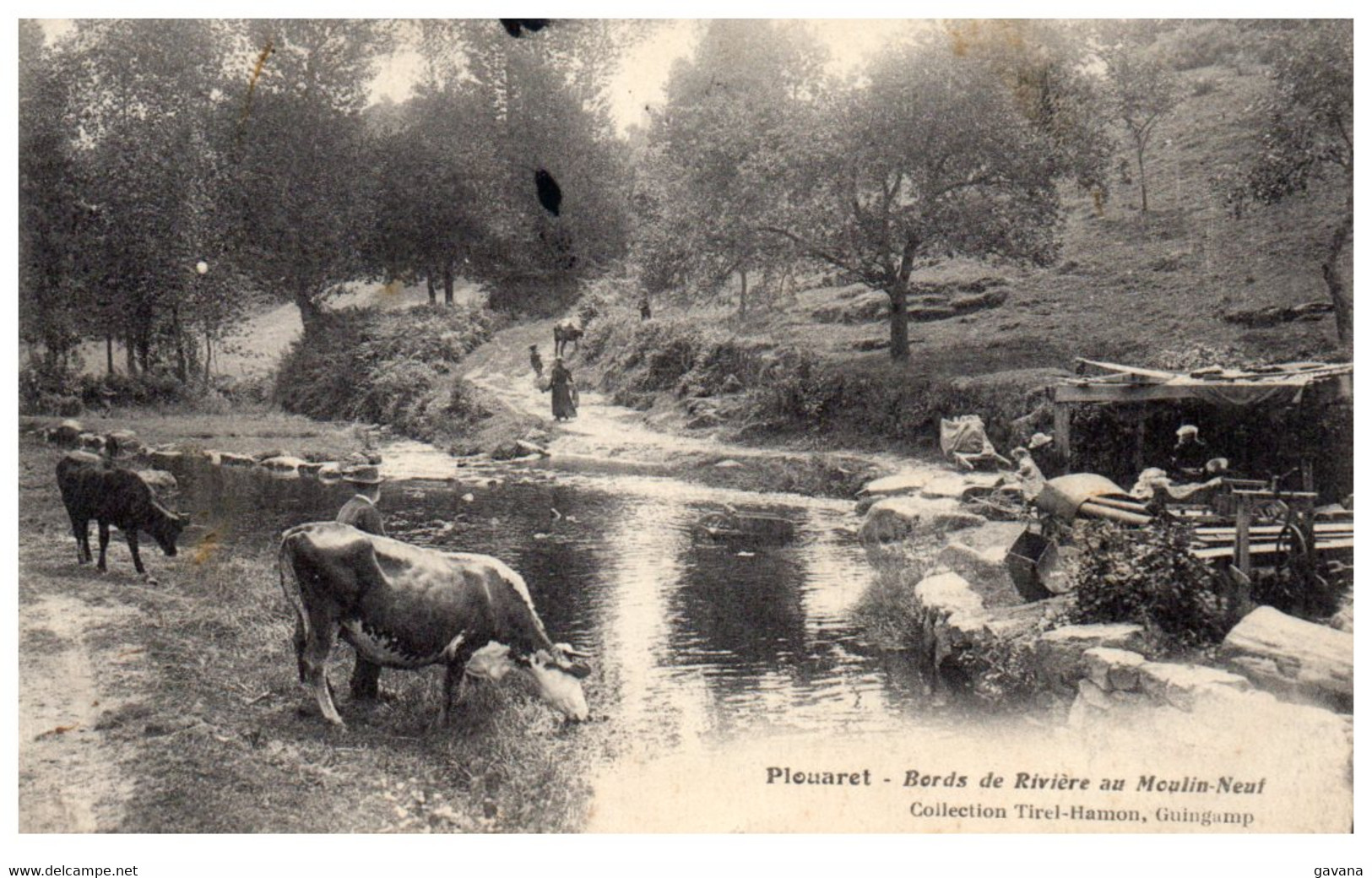 22 PLOUARET - Bords De La Rivière Au Moulin Neuf - Plouaret