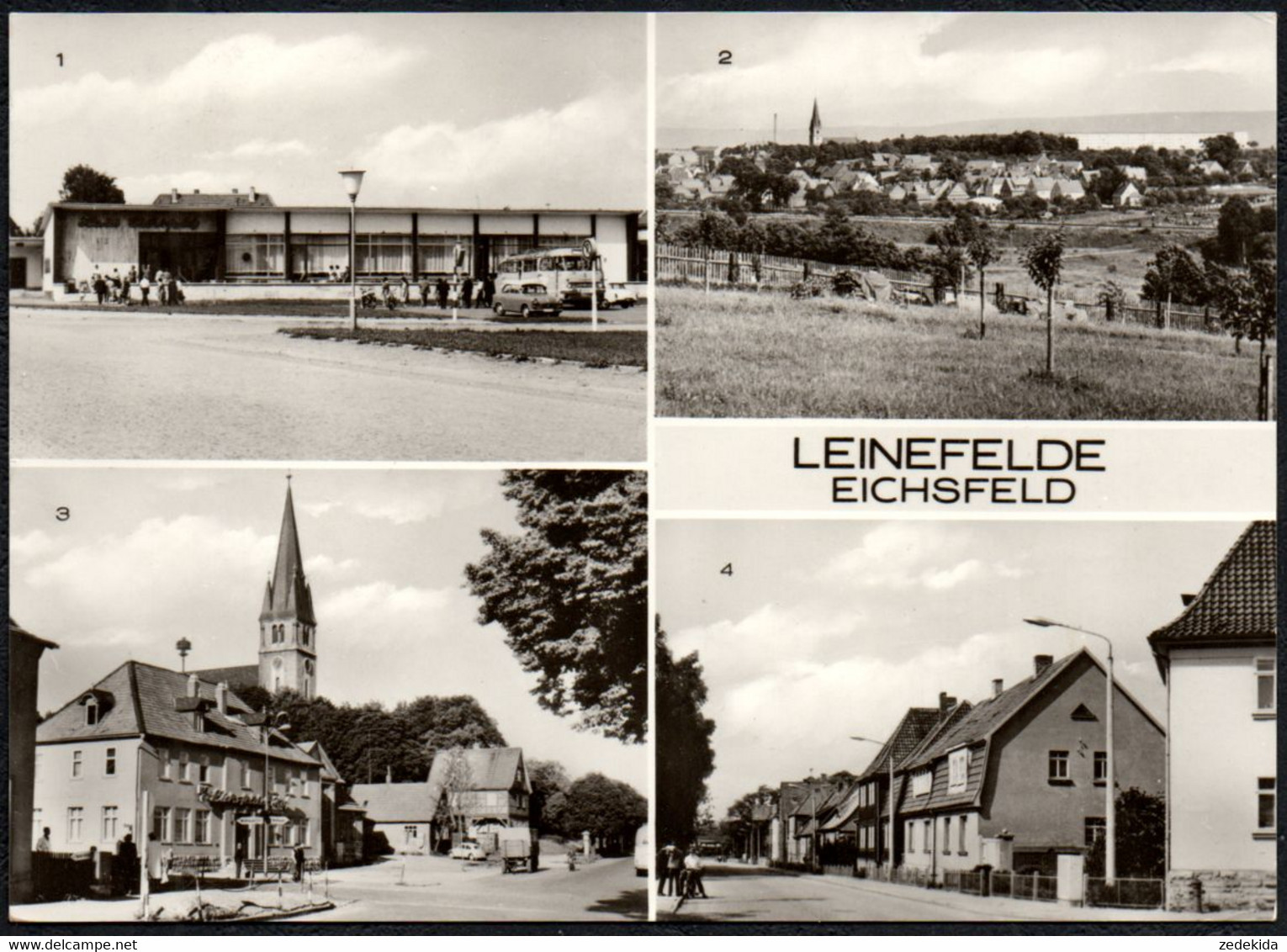 F4132 - Leinefelde HO Gaststätte Haus Euchsfeld Ikarus Omnibus - Bild Und Heimat Reichenbach - Leinefelde