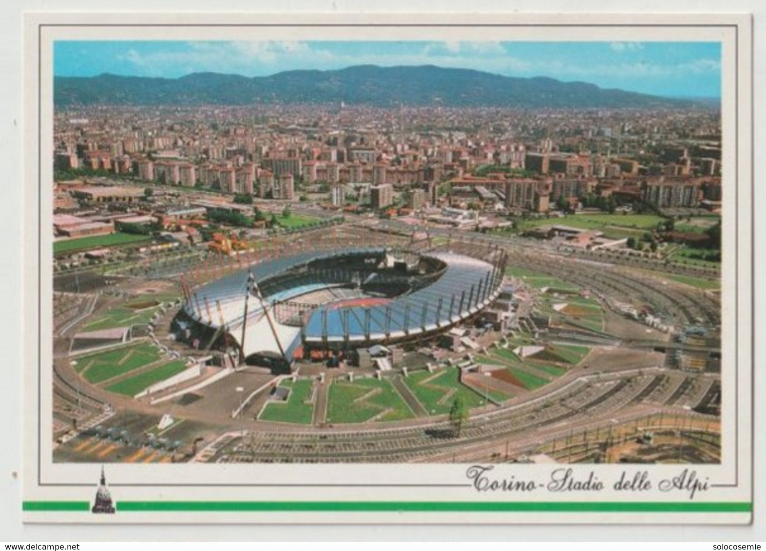 Torino, Panorama E Stadio Delle Alpi - Cartolina Non Viag.ta - (1052) - Stades & Structures Sportives