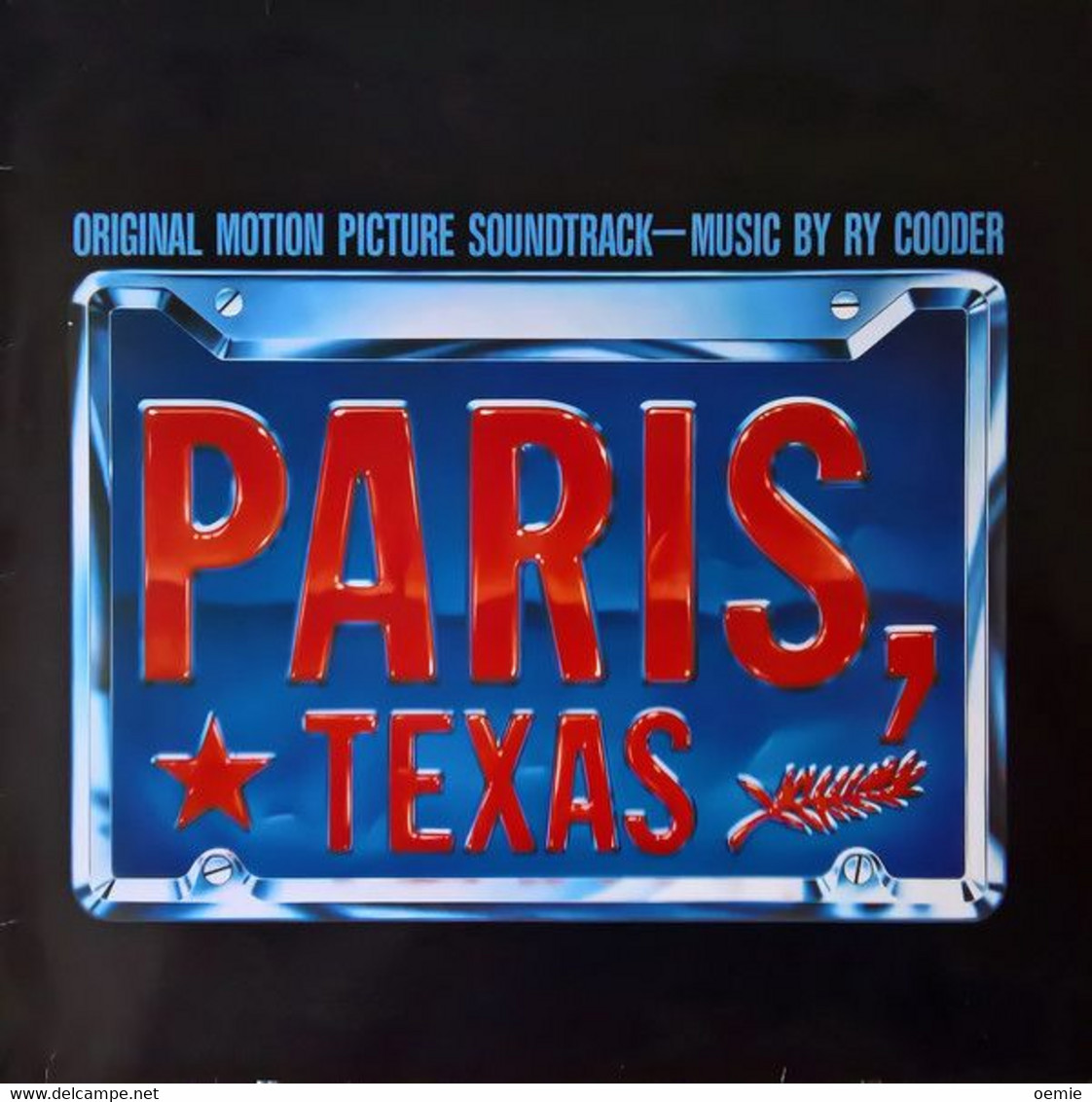 PARIS TEXAS   / MUSIC  BY RY COODER - Soundtracks, Film Music