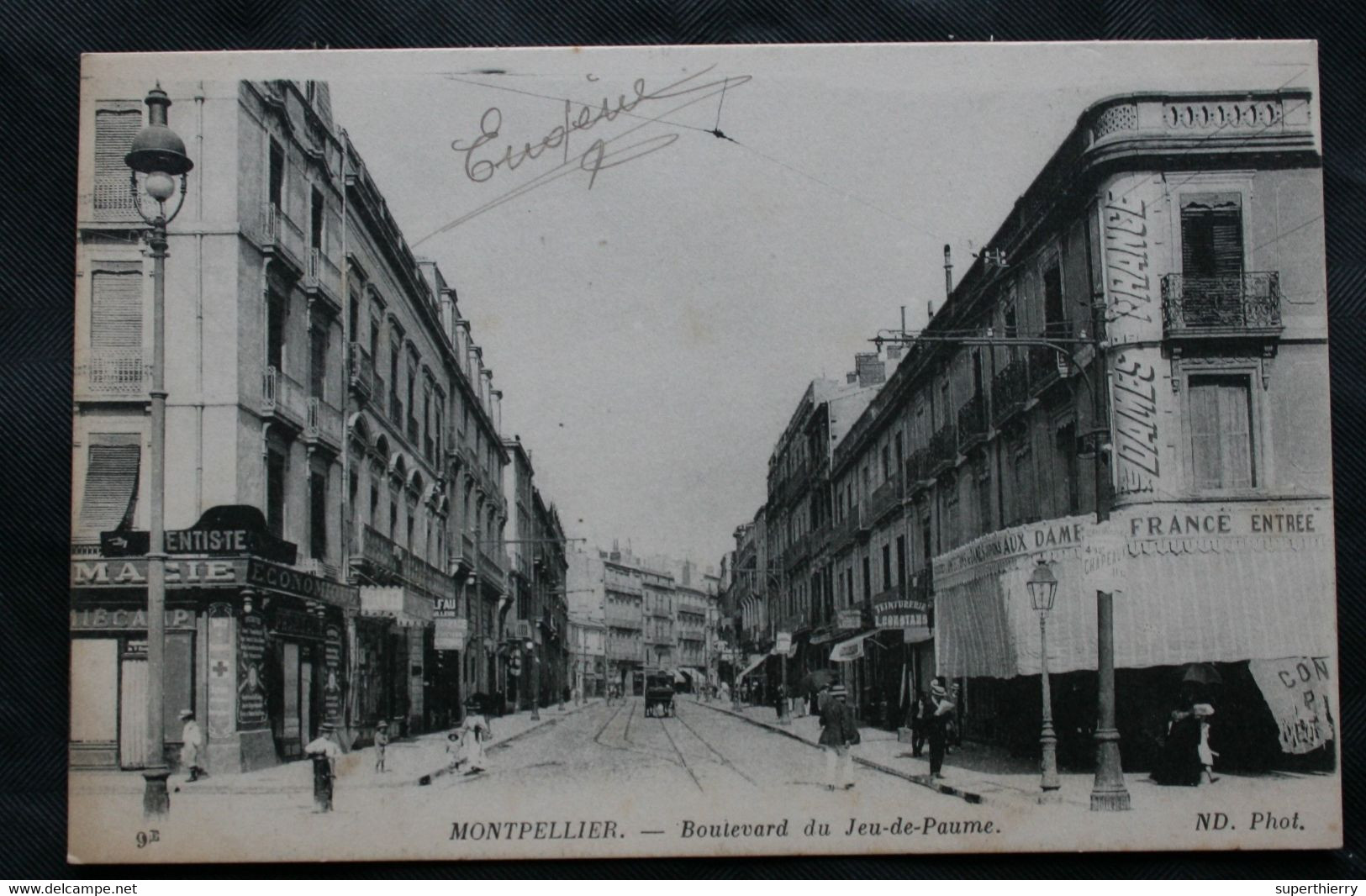 CPA Hérault - Montpellier (34000) Boulevard Du Jeu De Paume – ND Phot. 9i – Animée - A Voyagé En 1919. - Other & Unclassified