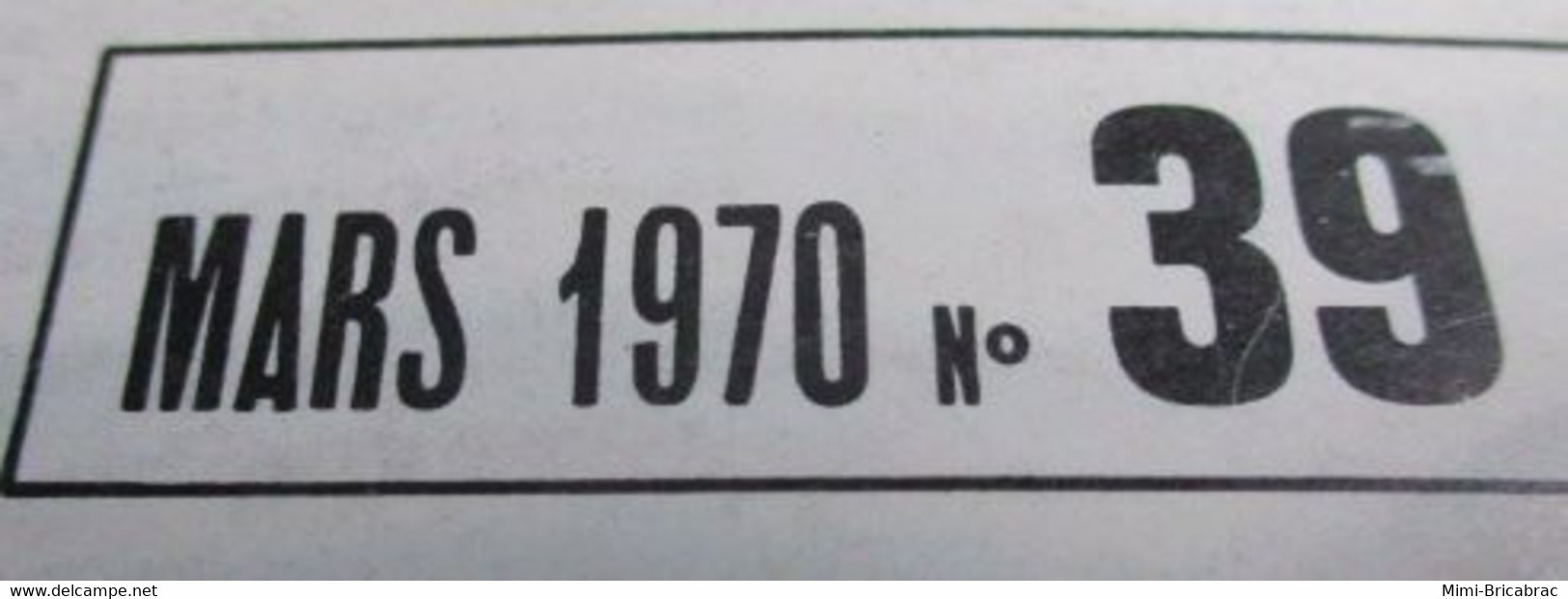 AEROJ20 Revue RADIO MOEDELISME N°39 De 3/1970 Avec Plan En Pages Centrales, En Très Bon état Général - R/C Scale Models