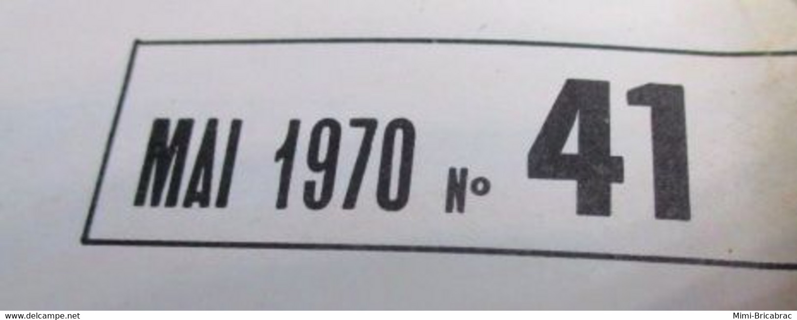 AEROJ20 Revue RADIO MOEDELISME N°41 De 5/1970 Avec Plan En Pages Centrales, En Très Bon état Général - R/C Scale Models
