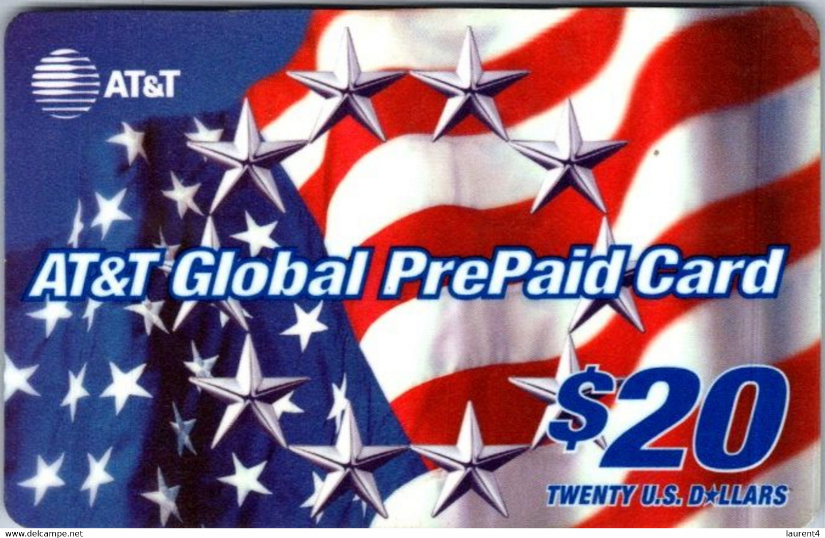 (3-10-2021 E) Phonecard -  USA - (1 Phonecard) AT&T $ 20.00 (USA Flag) - AT&T