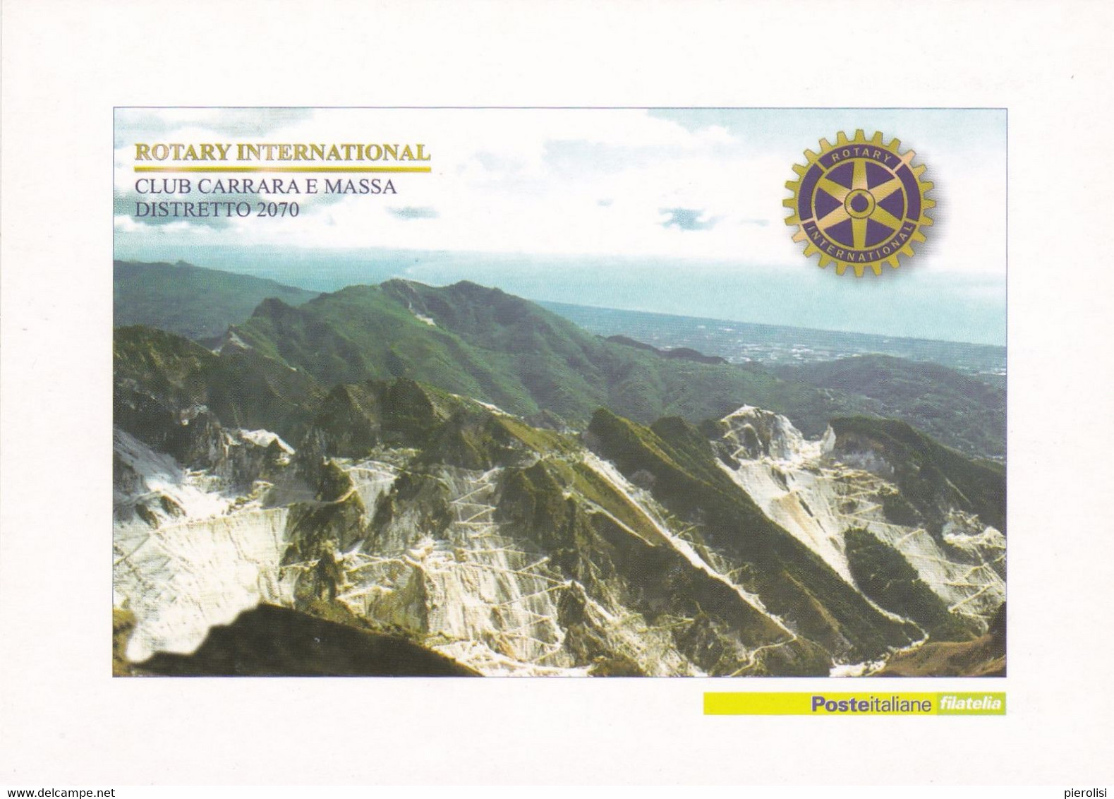(R189) - MASSA CARRARA - Cartolina Celebrativa Rotary International Distretto 2070 Edita Da Poste Italiane - Carrara