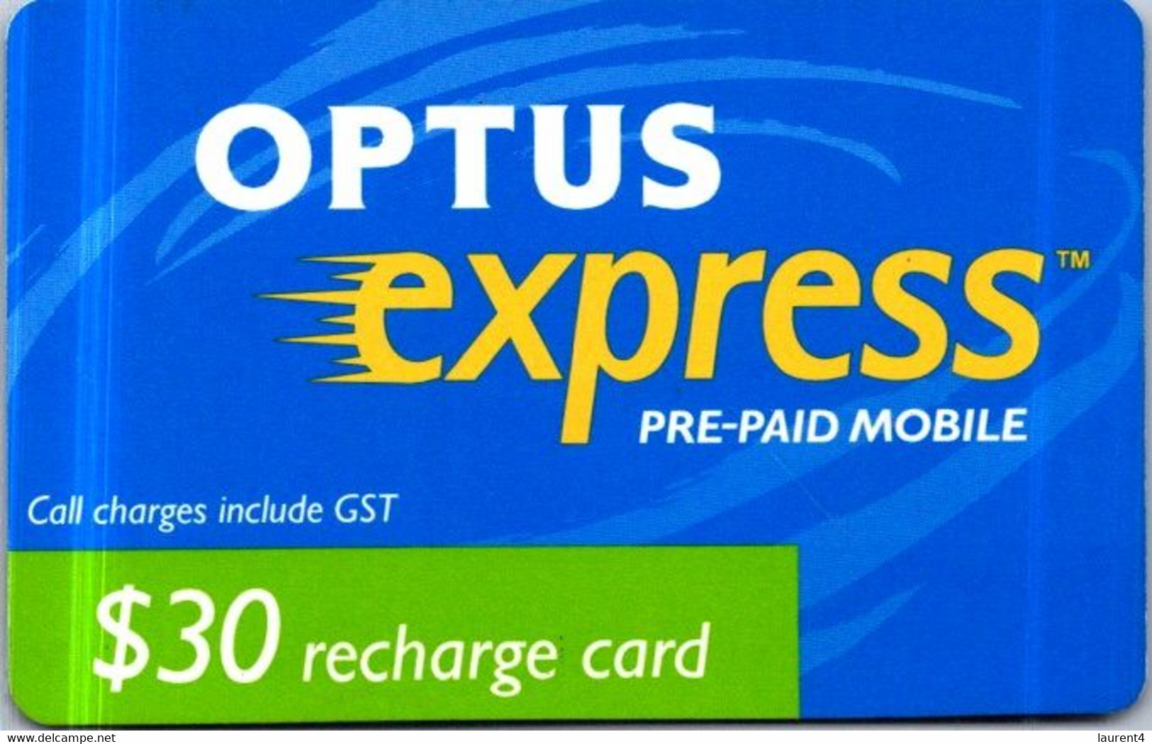 (3-10-2021 F) Phonecard -  Australia - (1 Phonecard)  Optus Express - $ 30.00 - Lebanon