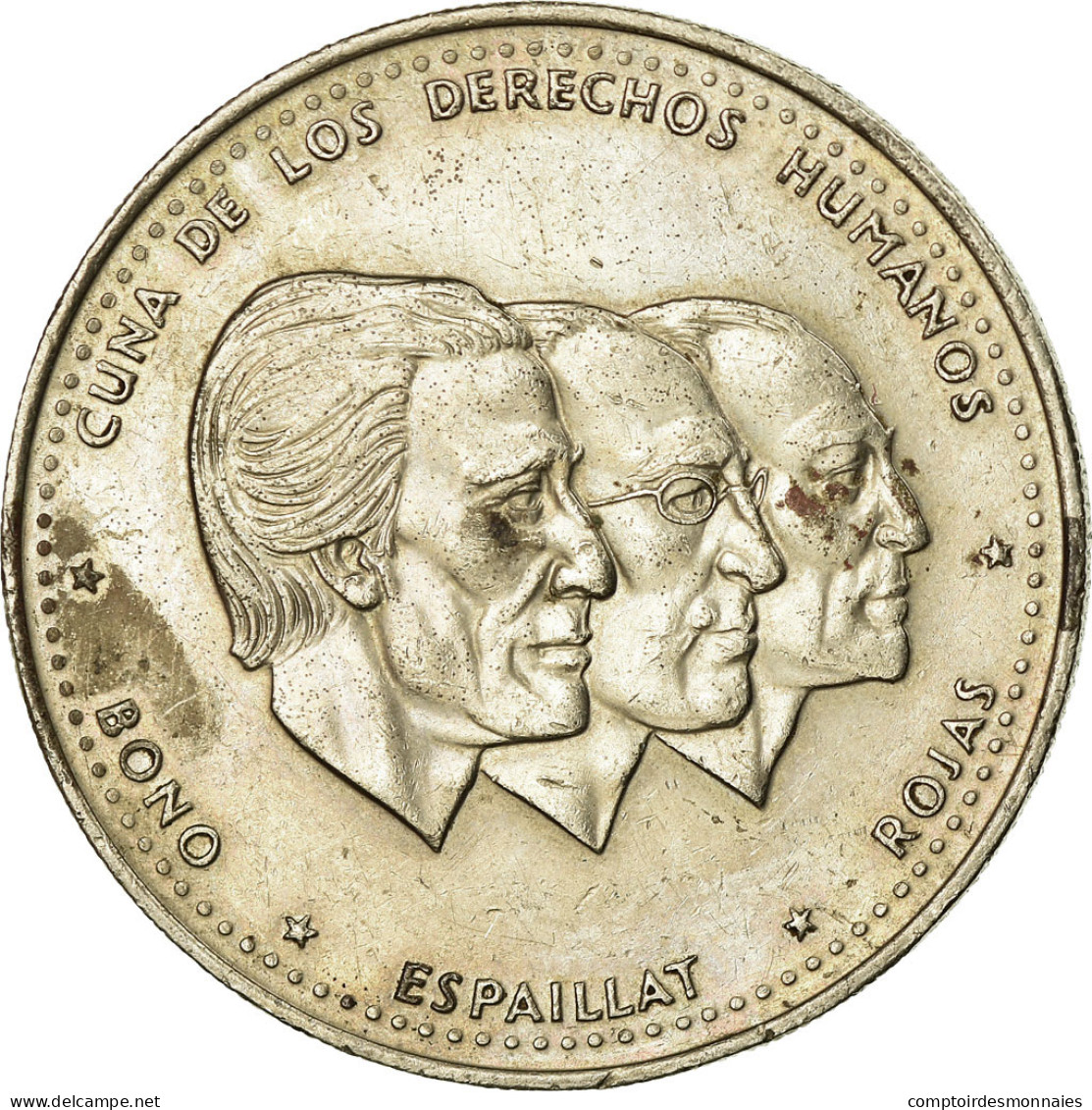 Monnaie, Dominican Republic, 1/2 Peso, 1986, Dominican Republic Mint, TTB - Dominicaine