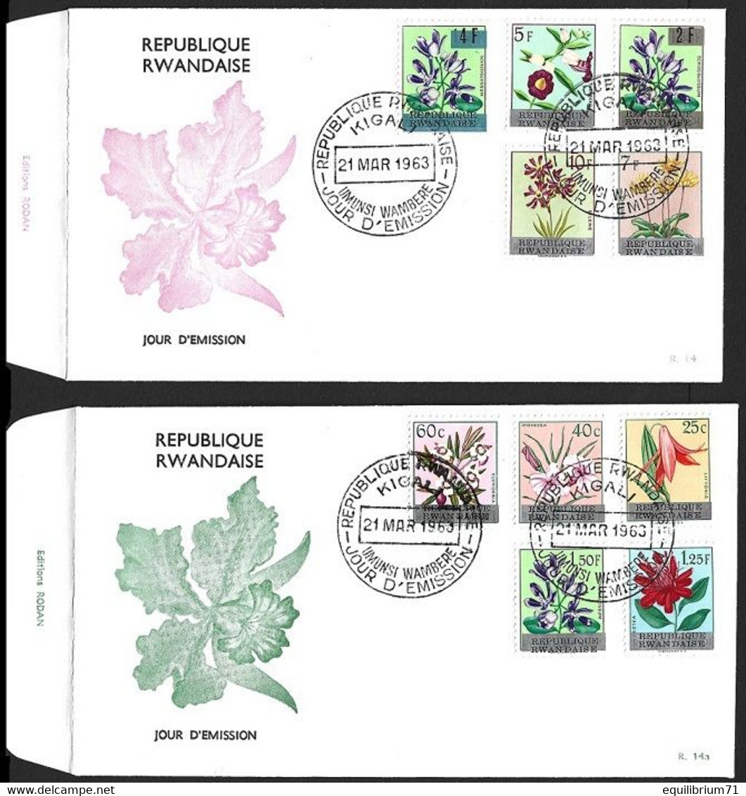 13/22° FDC - Surcharge Fleurs / Opdruk Bloemen - Ruanda-Urundi - RWANDA - 1962-1969