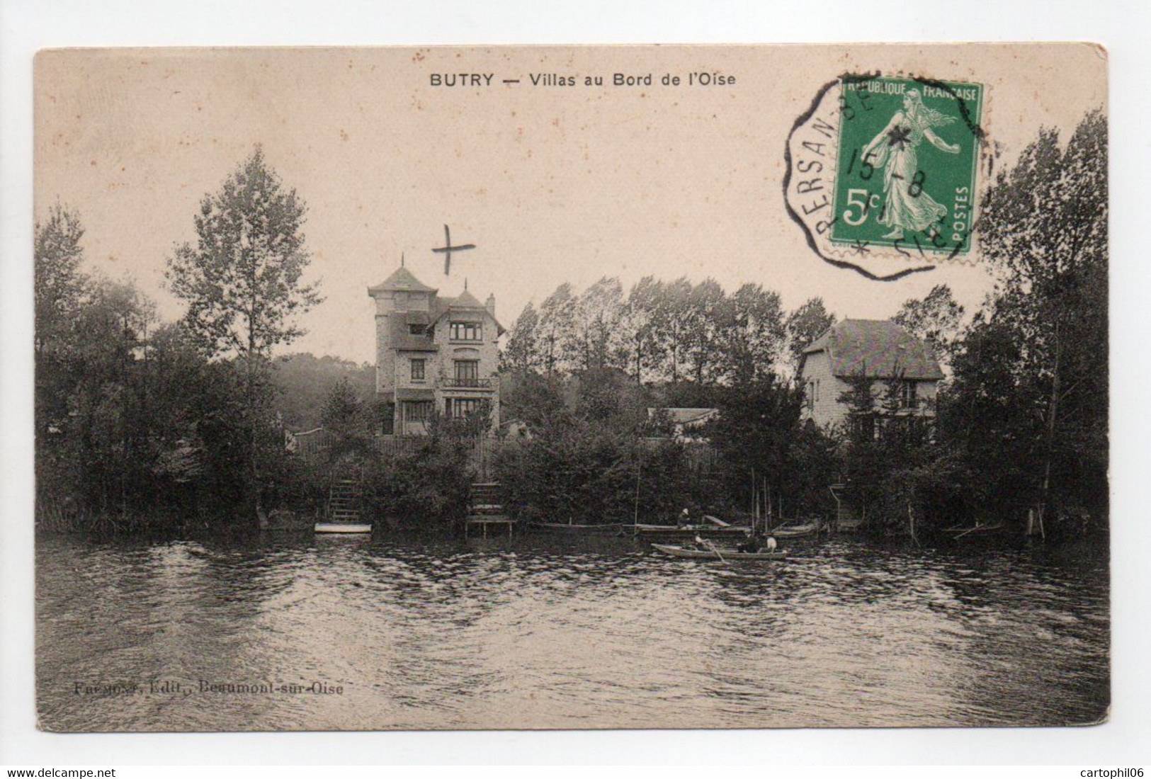 - CPA BUTRY (95) - Villas Au Bord De L'Oise 1911 - Edition Frémont - - Butry