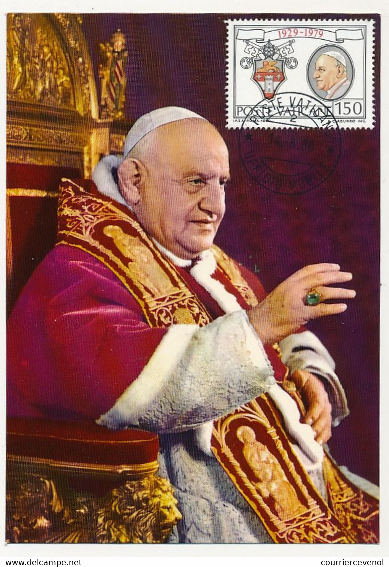 VATICAN - Carte Maximum - Jean XXIII - Vatican - 14/8/1980 - Cartoline Maximum