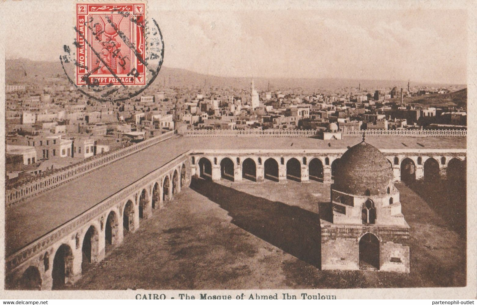 Cartolina - Postcard /    Viaggiata - Sent /  Cairo - La Moschea Di Ahmed Ibn Touloun. - Le Caire