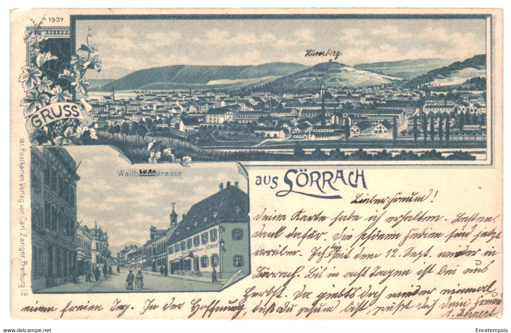 CPA - Carte Postale -Germany-Lörrach-Gruss Aus  Lörrach Multi Vues -1899VM38424ok - Loerrach