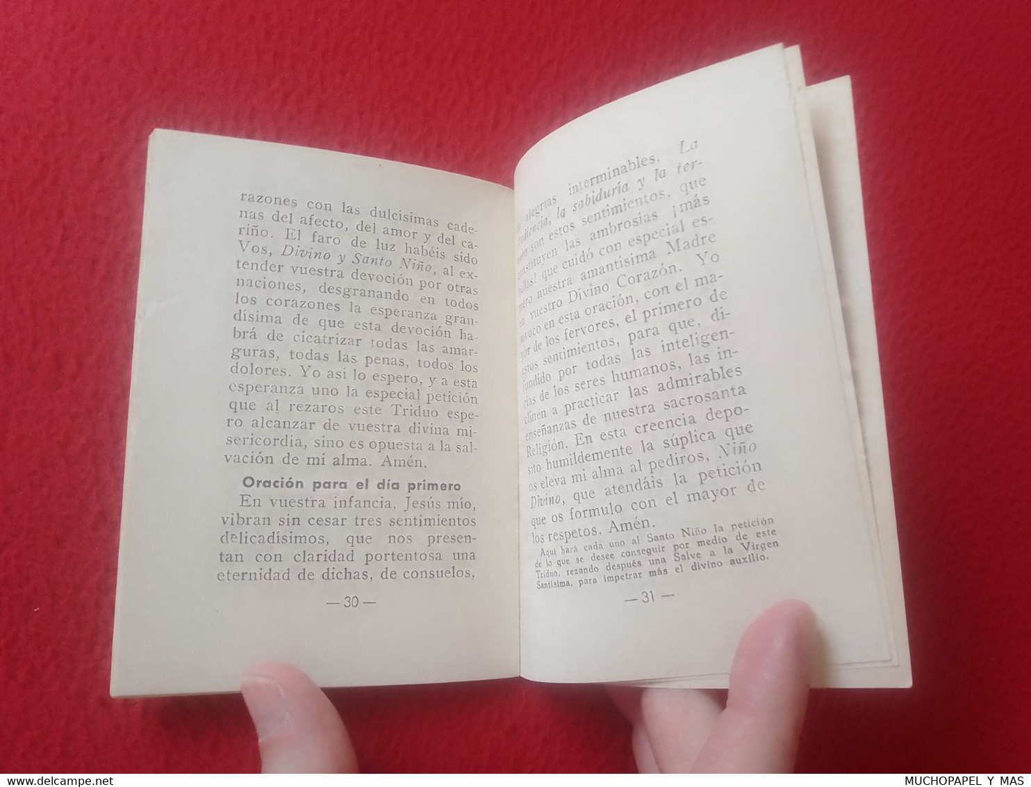 ANTIGUO LIBRO LIBRITO NOVENA Y TRIDUO EN HONOR DEL SANTO NIÑO DEL REMEDIO 1920...JOSÉ CABELLO Y GUILLÉN DE TOLEDO VER...