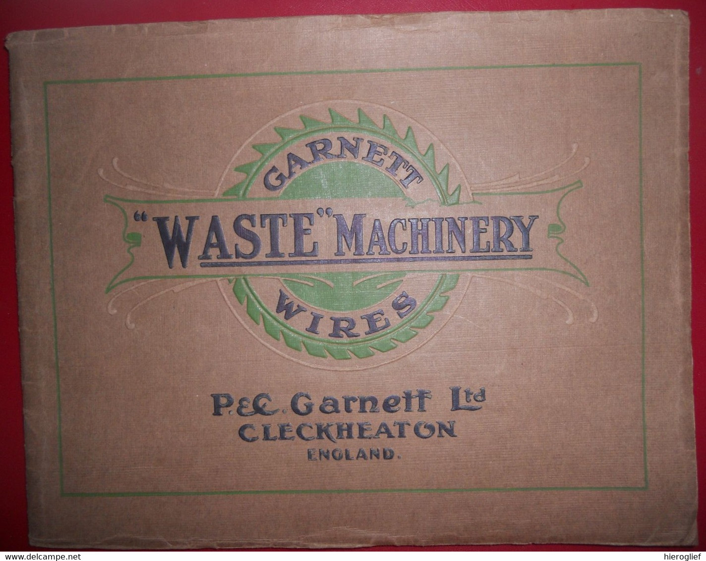 GARNETT WIRES WASTE MACHINERY CLECKHEATON England Manufacture Metallic Saw Tooth Wires - Cultura