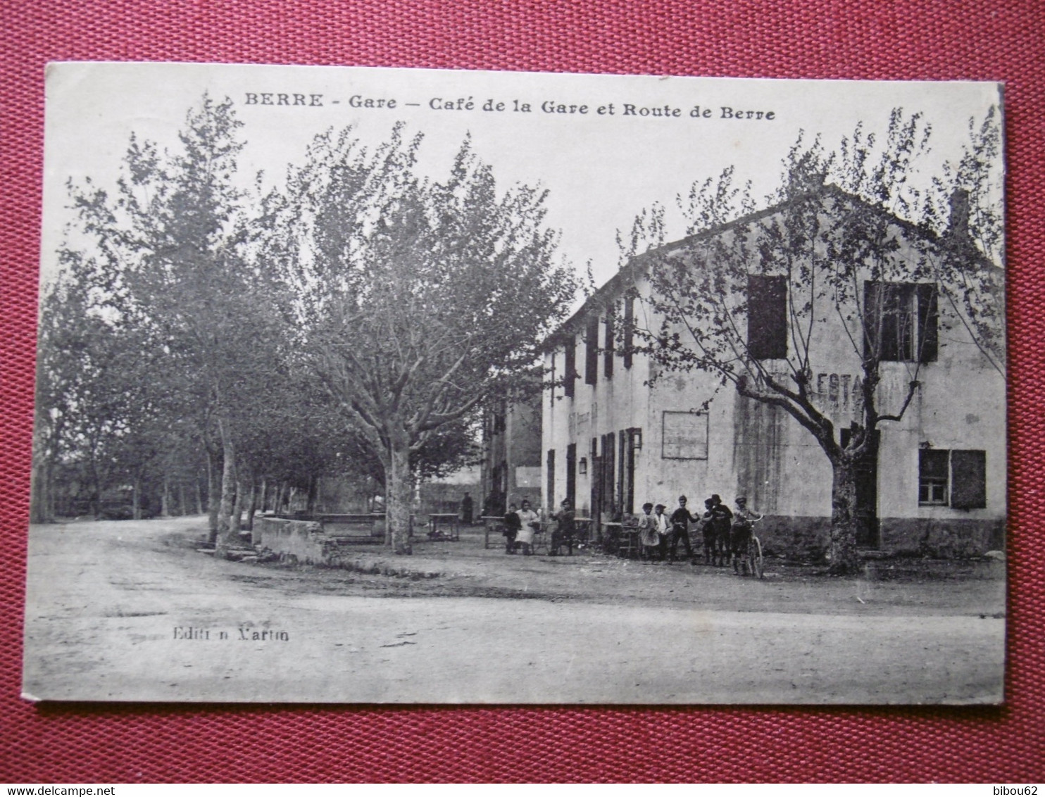 BERRE - GARE  ( 13 ) Café De La Gare Et Route De BERRE - L'ETANG - Altri & Non Classificati