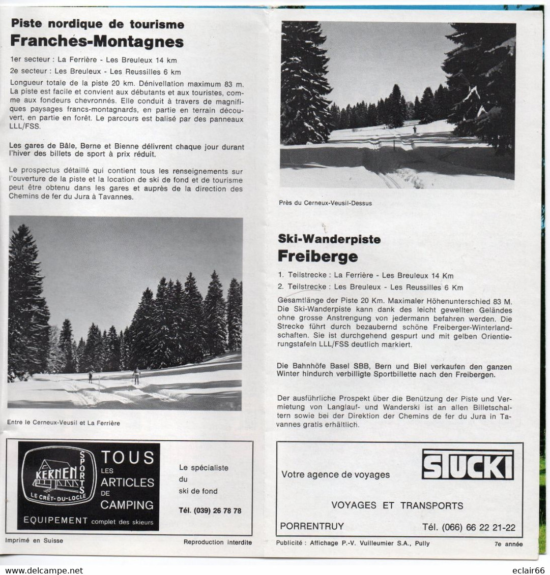 Guide Touristique Du Jura. 15 Pages SNCF - (STE NATIONALE DES CHEMINS DE FER FRANCAIS) -1976-1977 - Franche-Comté