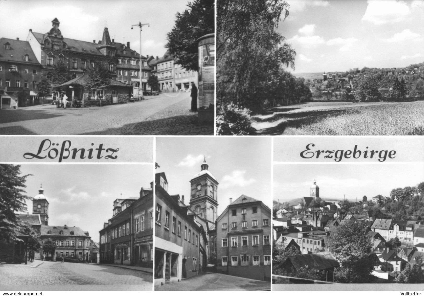 DDR Mehrbild AK Um 1980 Lößnitz Kreis Aue, Erzgebirge - Loessnitz