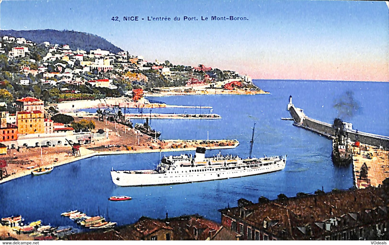 035 218 - CPA-  France (06) Alpes Maritimes - Nice - L'Entrée Du Port - Le Mont-Boron - Transport Maritime - Port