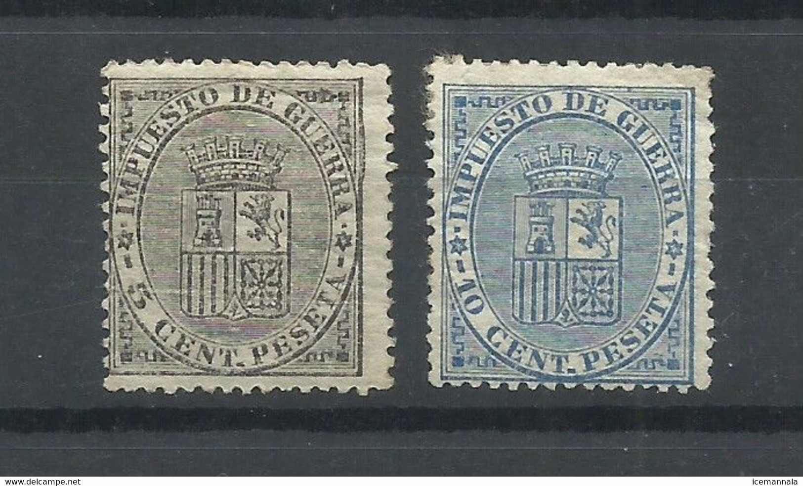 ESPAÑA EDIFIL  141/42   MH  * - Unused Stamps