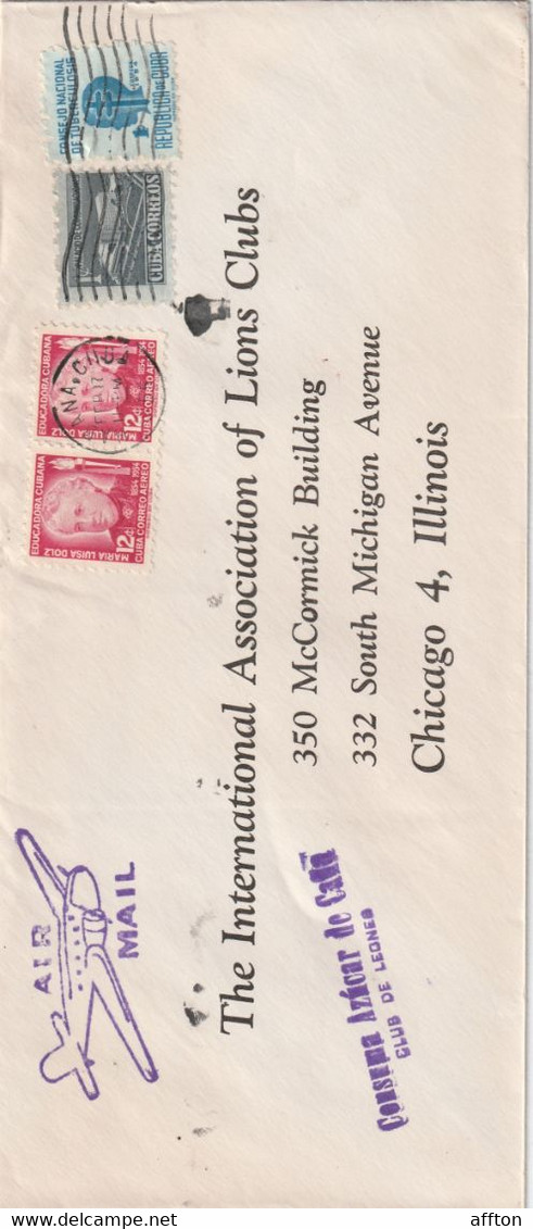 Lions International Cuba Old Cover Mailed - Lettres & Documents