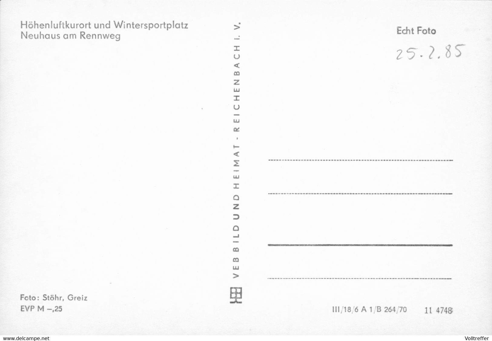 DDR AK Um 1970 Neuhaus Rennweg - Neuhaus