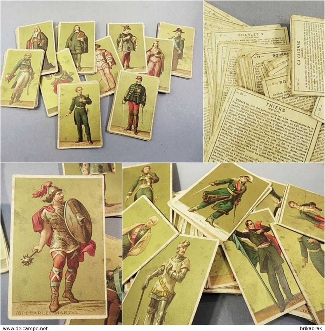 CARTES CHROMO SCOLAIRES HISTOIRE DE FRANCE XIX ème + Ecole Historique Education - Arte Popolare