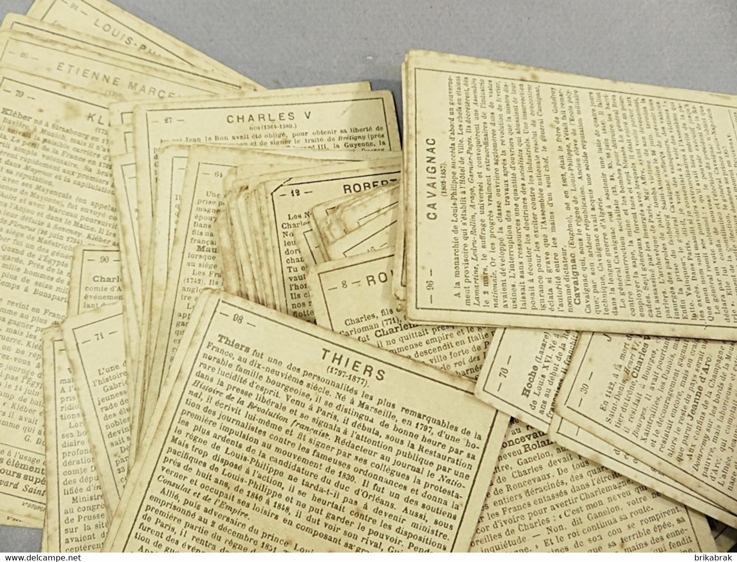 CARTES CHROMO SCOLAIRES HISTOIRE DE FRANCE XIX ème + Ecole Historique Education - Arte Popolare