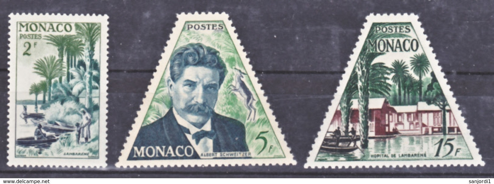 Monaco  412 414 Schweitzer Neuf ** TB MNH Sin CHARNELA  Cote 9.5 - Ongebruikt