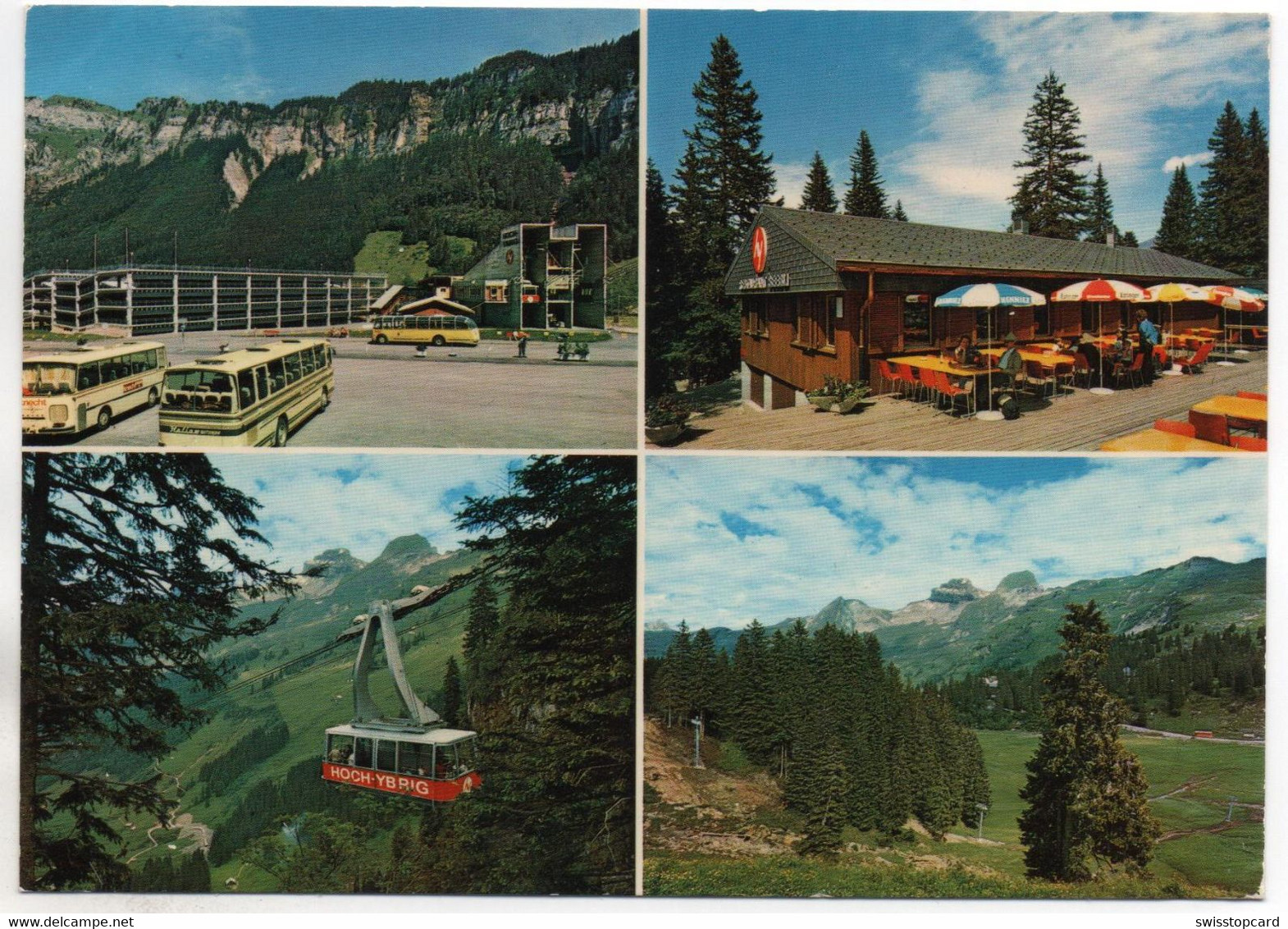 UNTERIBERG Parkhaus Weglosen Luftseilbahn Hoch-Ybrig Reise-Bus Postauto Restaurant Seebli - Unteriberg