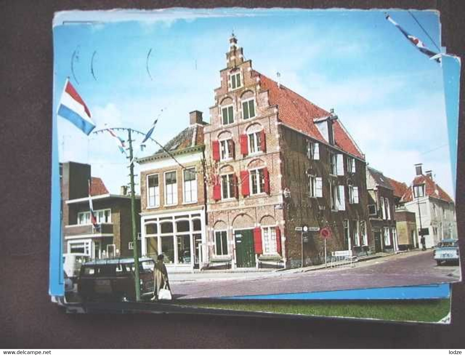 Nederland Holland Pays Bas Harlingen Met Oude Gevel Blauwe Hand - Harlingen