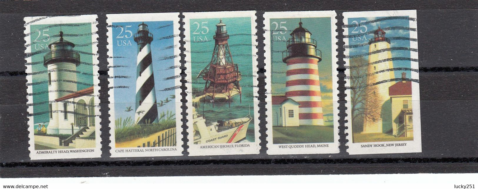 USA - Oblitéré - Phares, Lighthouse, Leuchtturm. - Vuurtorens