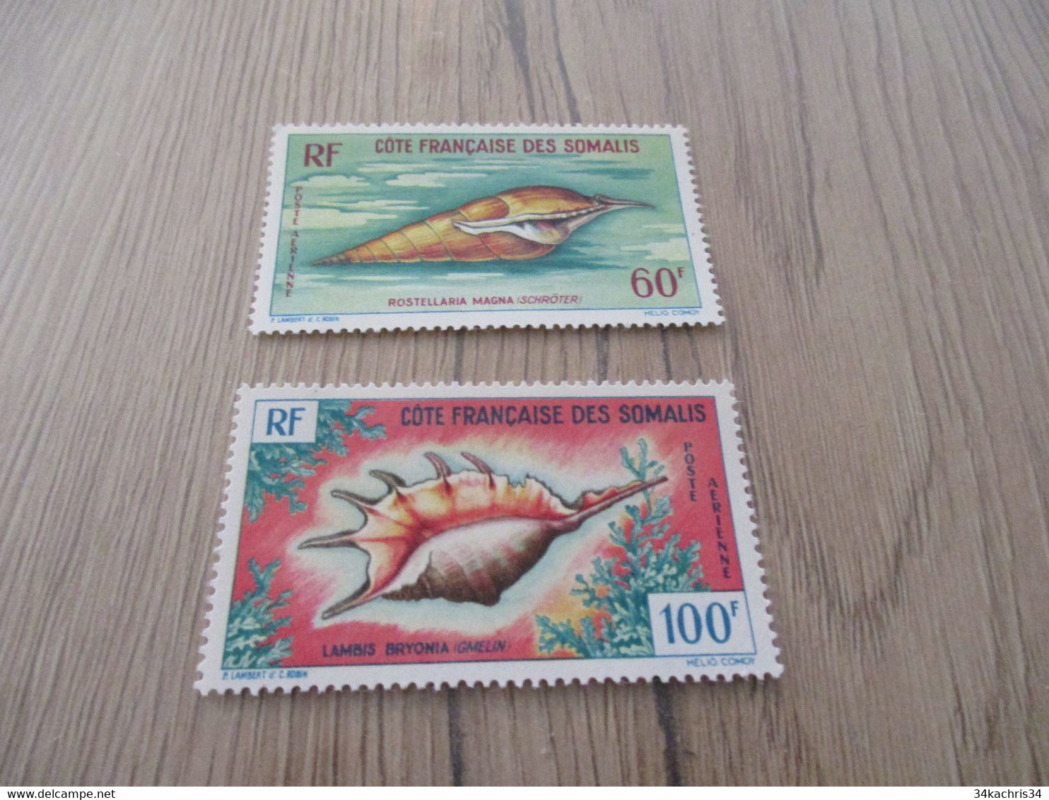 Ga TP Colonies Françaises Côte Française Des Somalis   PA31 Et 32   Sans Charnières Coquillages - Unused Stamps