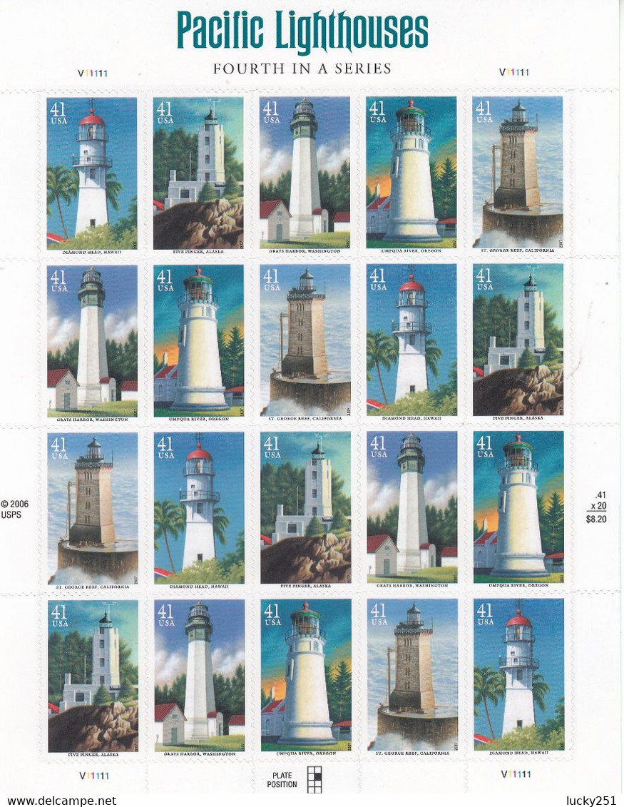 USA - Neuf** - Phares, Lighthouse, Leuchtturm. - Faros