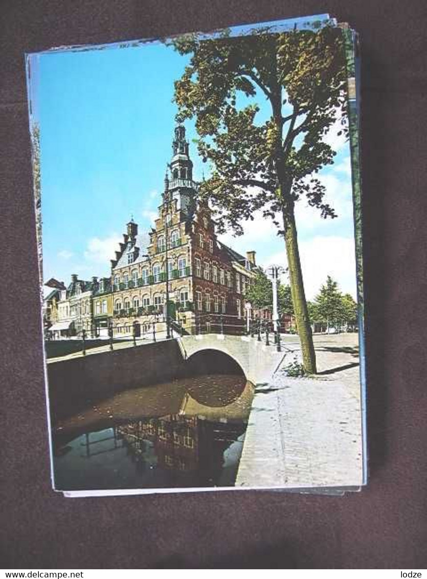 Nederland Holland Pays Bas Franeker Met Stadhuis - Franeker