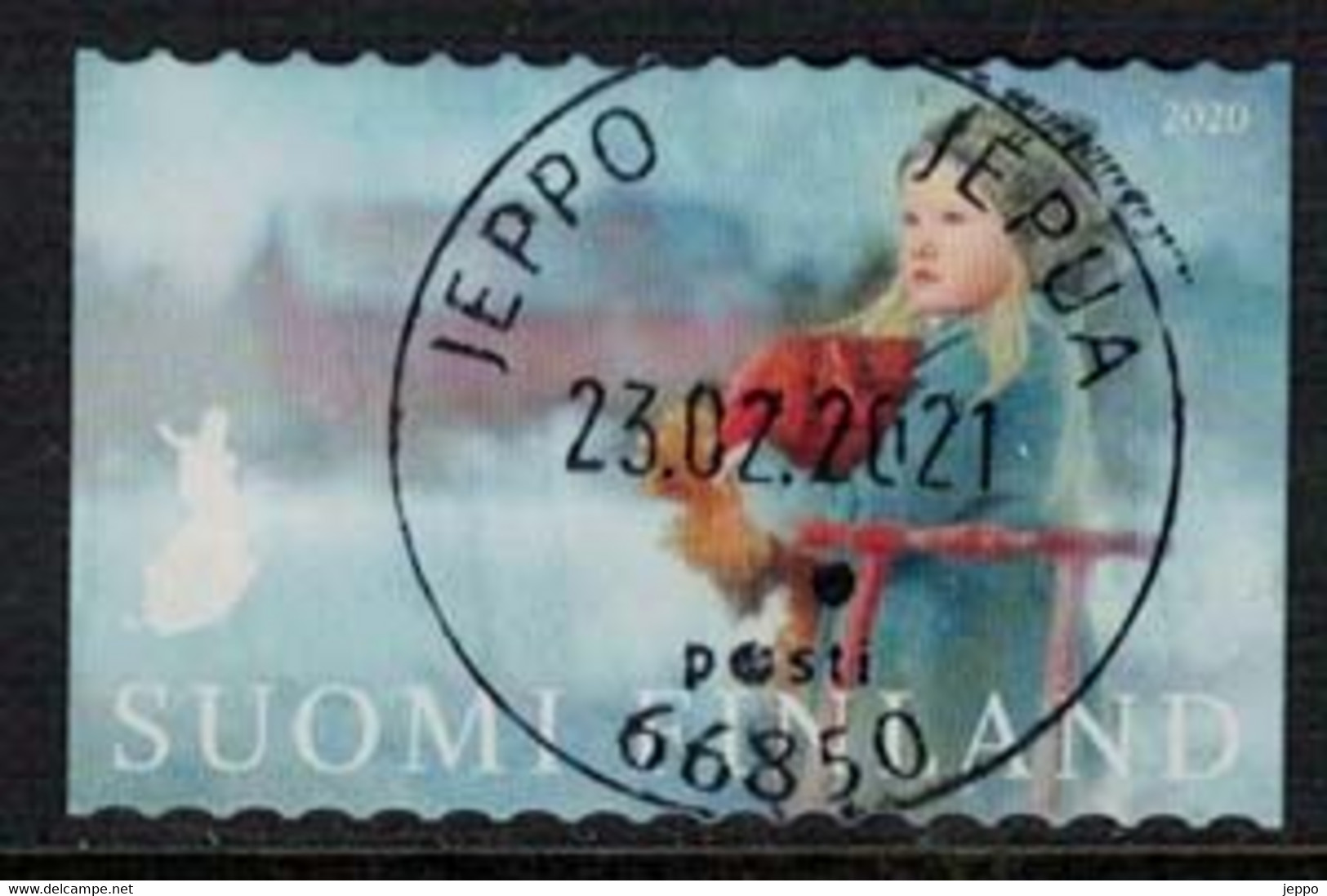 2020 Finland, Girl With Snowmobile Fine Used. - Used Stamps