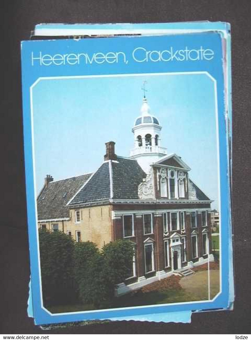 Nederland Holland Pays Bas Heerenveen Met Crackstate In Blauw - Heerenveen