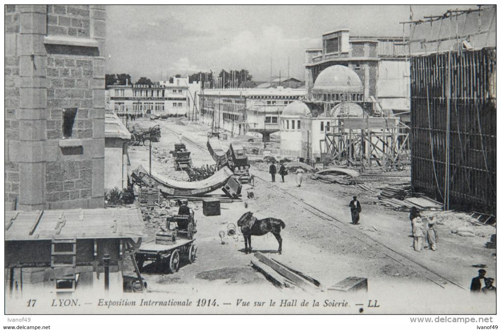 Très Beau LOT De 16 CPA - EXPOSITION INTERNATIONALE DE 1914 - Ouverture, Construction,pavillons, Pouss Pouss,pompiers - Lyon 4