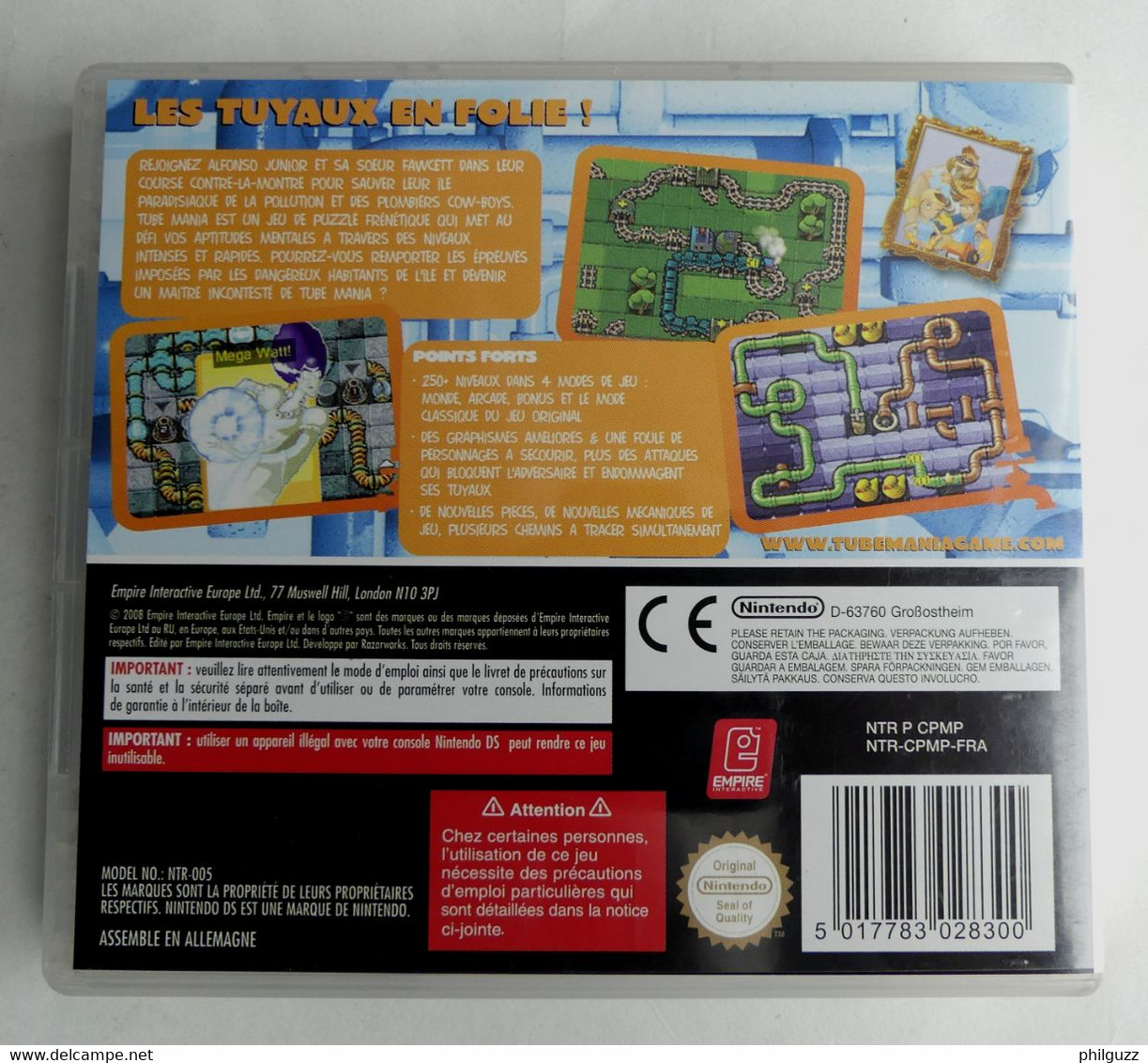 JEU NINTENDO DS TUBE MANIA - Nintendo DS