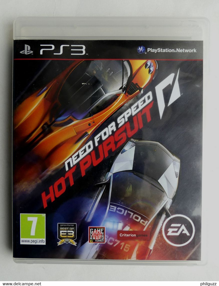 JEU PLAYSTATION PS3 NEED FOR SPEED HOT POURSUIT AVEC BOITIER ET LIVRET - PS3